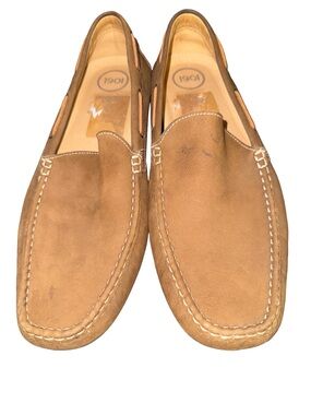 1901 Men’s Brown Suede Slip-On Moccasin Loafers preppy
